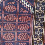 Vintage carpet turkmen belutch afghan 81x123 cm