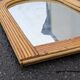 Vintage bamboo rattan mirror 1960 Italy