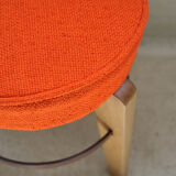 Stool in solid oak circa 1950