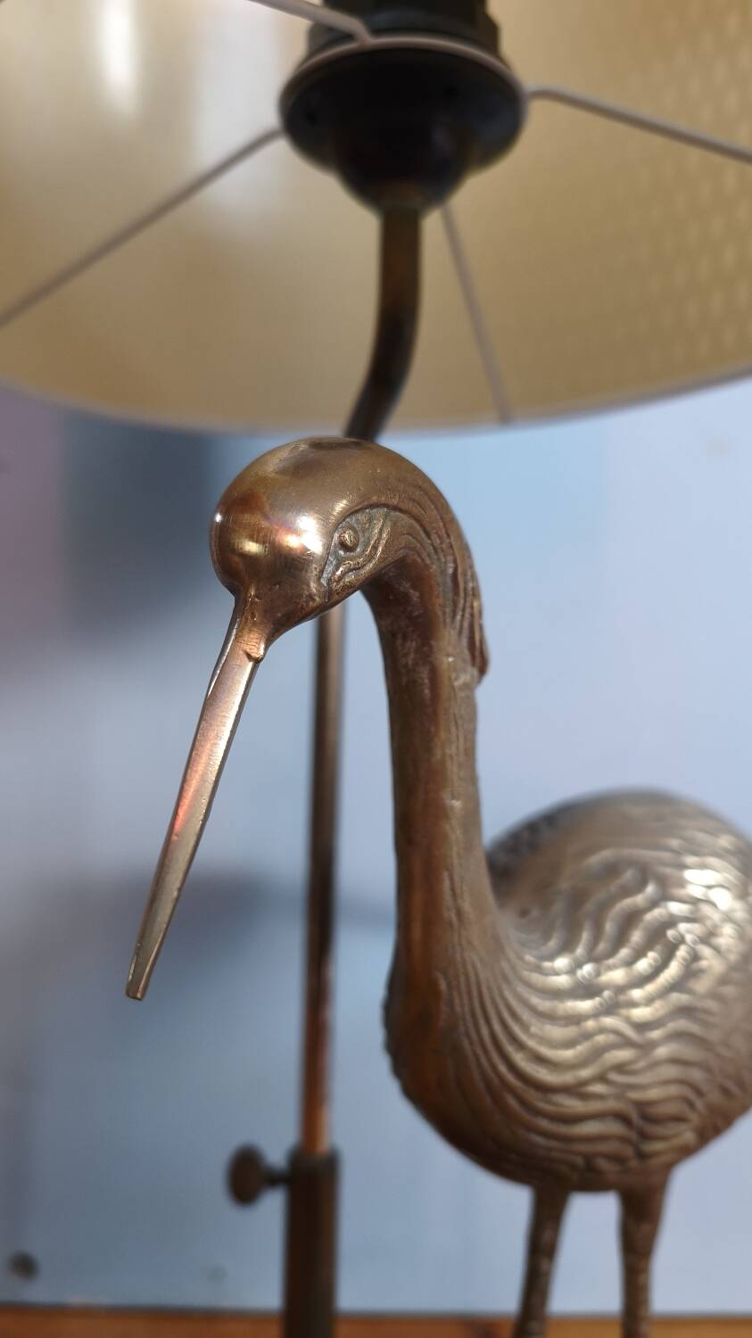 Stilt lamp - Maison Charles - brass and lacquer
