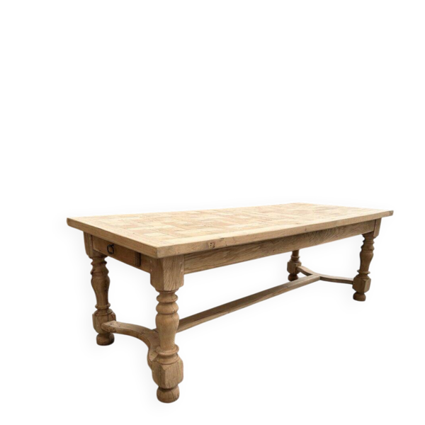 Table en chêne massif années 60