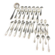 Louis XV style silver plated metal cutlery set