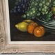 Théodore Castelle : Nature morte aux fruits, huile sur toile fin XIXᵉ siècl