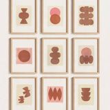 Painting duo on paper -H480 & H482 - signed Eawy