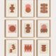 Duo de peinture sur papier  -H480 & H482 - signées Eawy