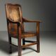 Chaise anglaise en chêne, 1650-1670