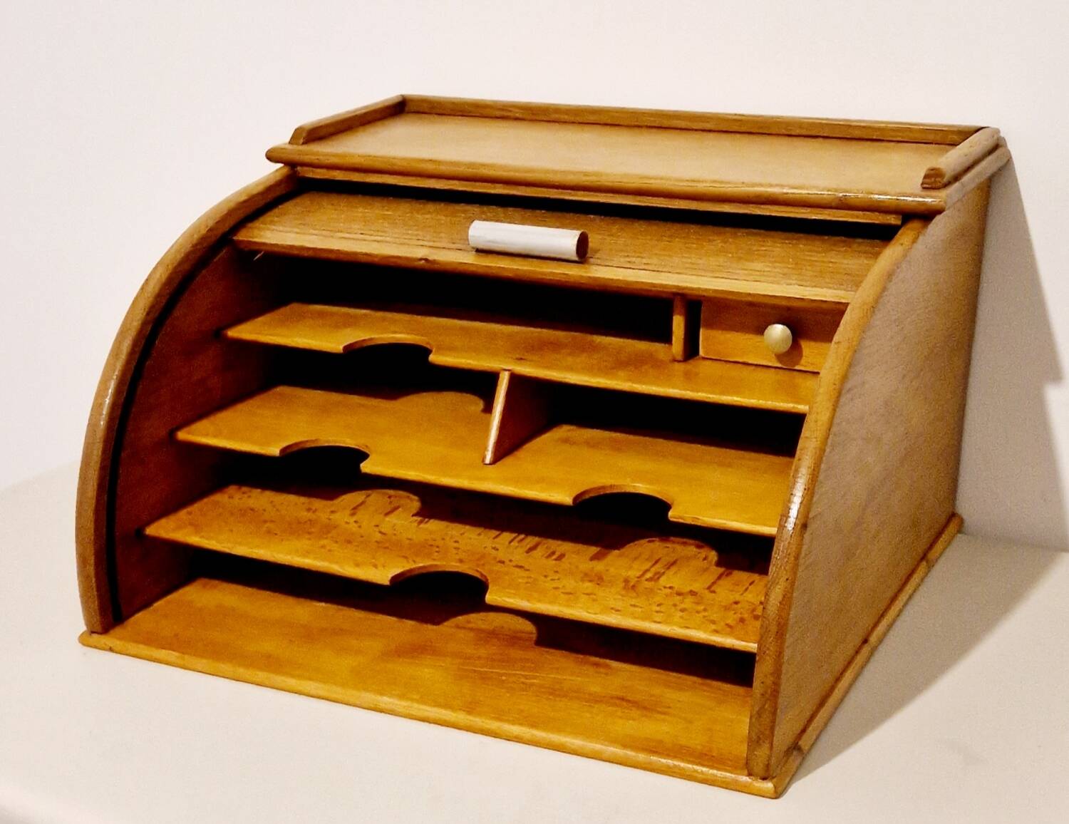 Old oak curtain storage file