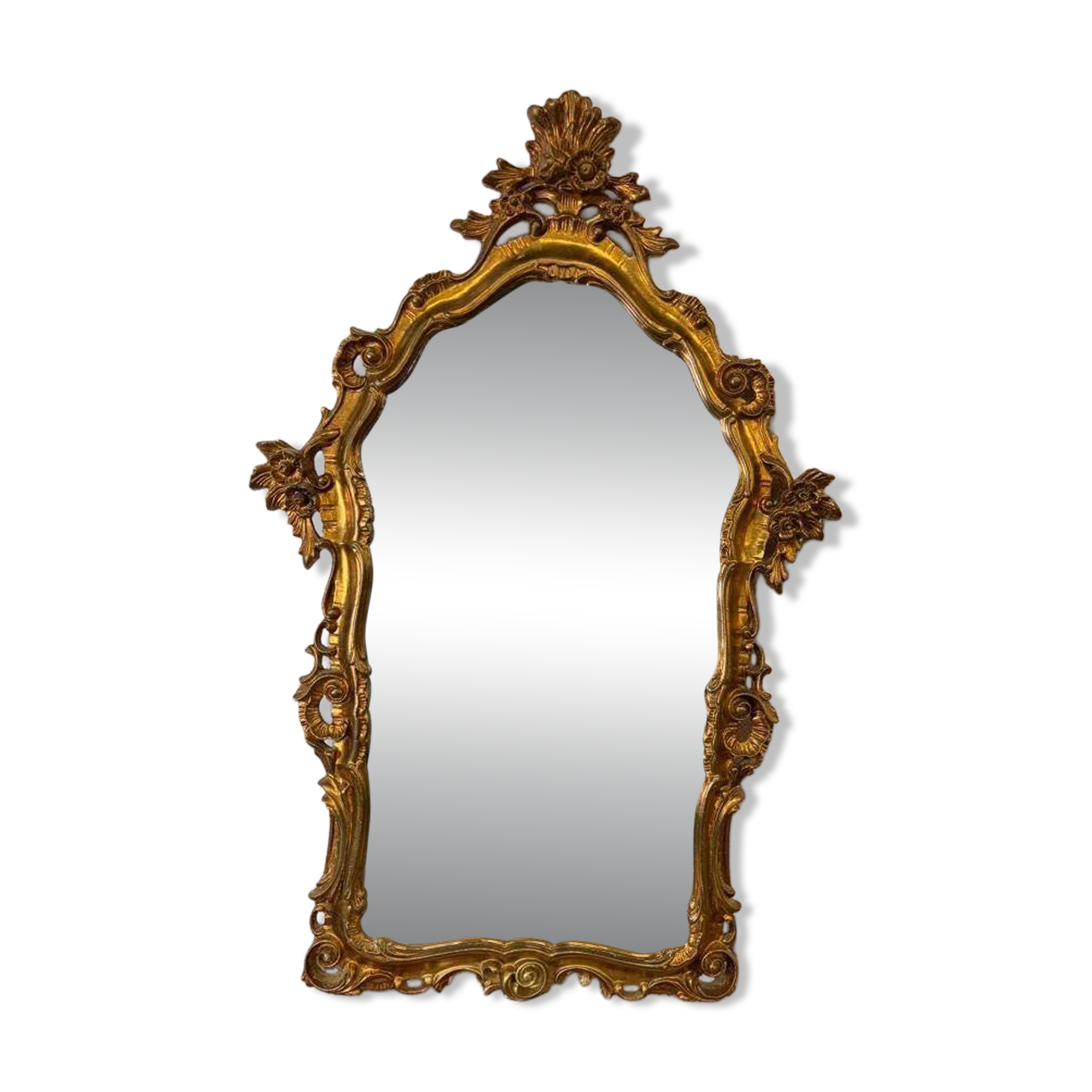 Vintage gold baroque wall mirror