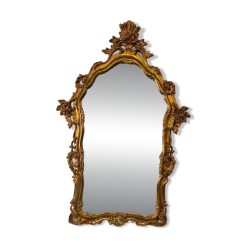 Vintage gold baroque wall mirror
