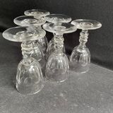 6 Baccarat Clermont liqueur glasses