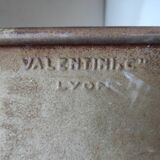 Old Valentini metal crate/locker with vintage industrial stackable spout