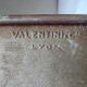 Old Valentini metal crate/locker with vintage industrial stackable spout