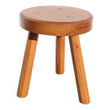 Low tripod stool in ash