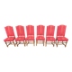 Série de six chaises  Louis  XIII en chêne
