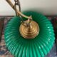 Green opaline chandelier