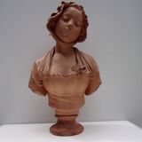 plaster sculpture portrait of a woman