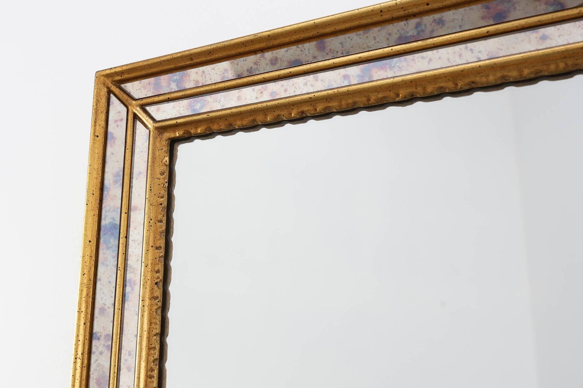 Mid‑Century Modern Gilt Mirror by Deknudt, Belgium, 1970s
