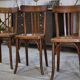 Set of 4 Baumann bistro chairs from the 1930s.
