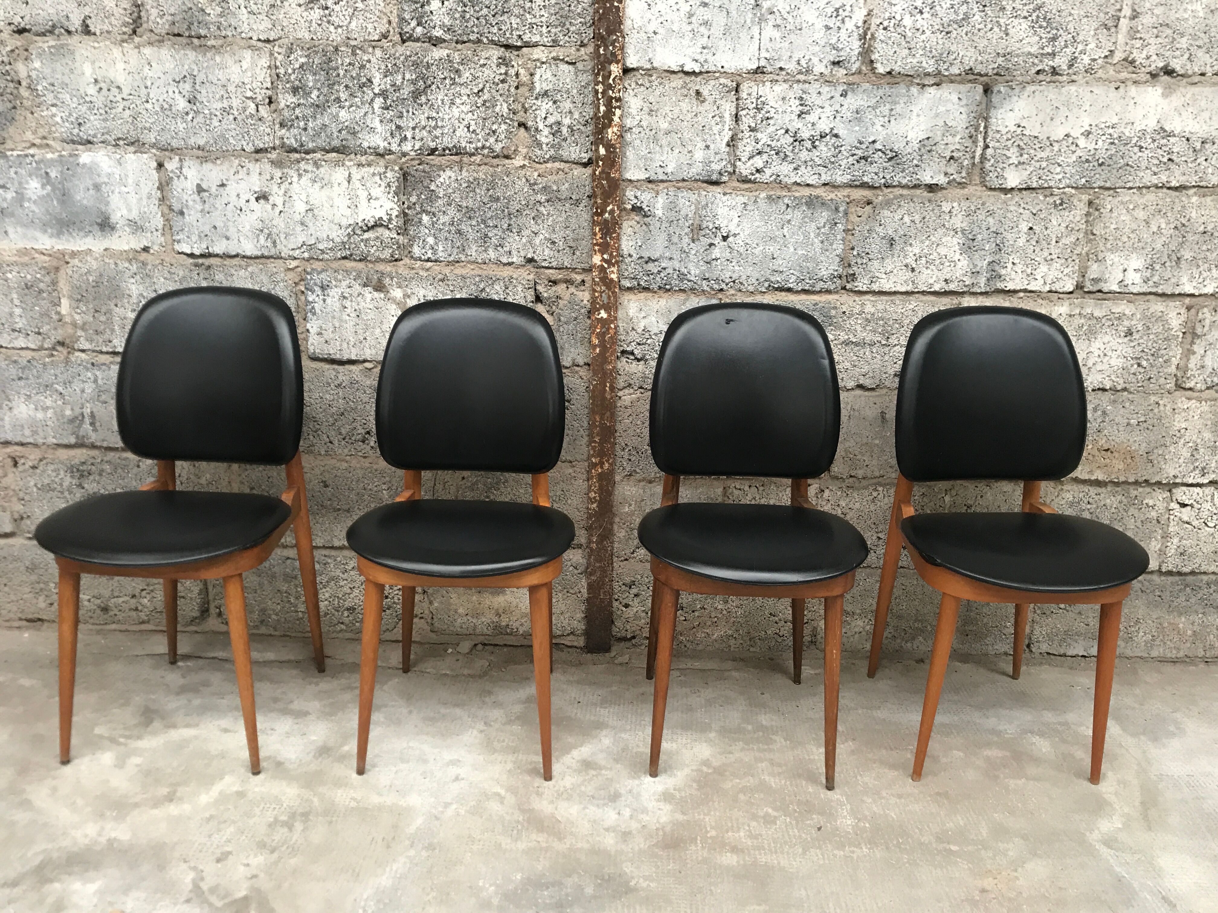 Set of 4 chairs model Pegasus edited by Baumann - 60s