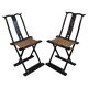 Pair of antique folding chairs Mare, China, circa 1880