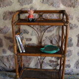 70s bamboo rattan