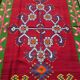 Red kilim rug in pure wool handmade 195x340cm