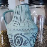 Vintage terracotta pitcher vase