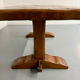 Monastery farmhouse table in thick solid oak, vintage 1960s.