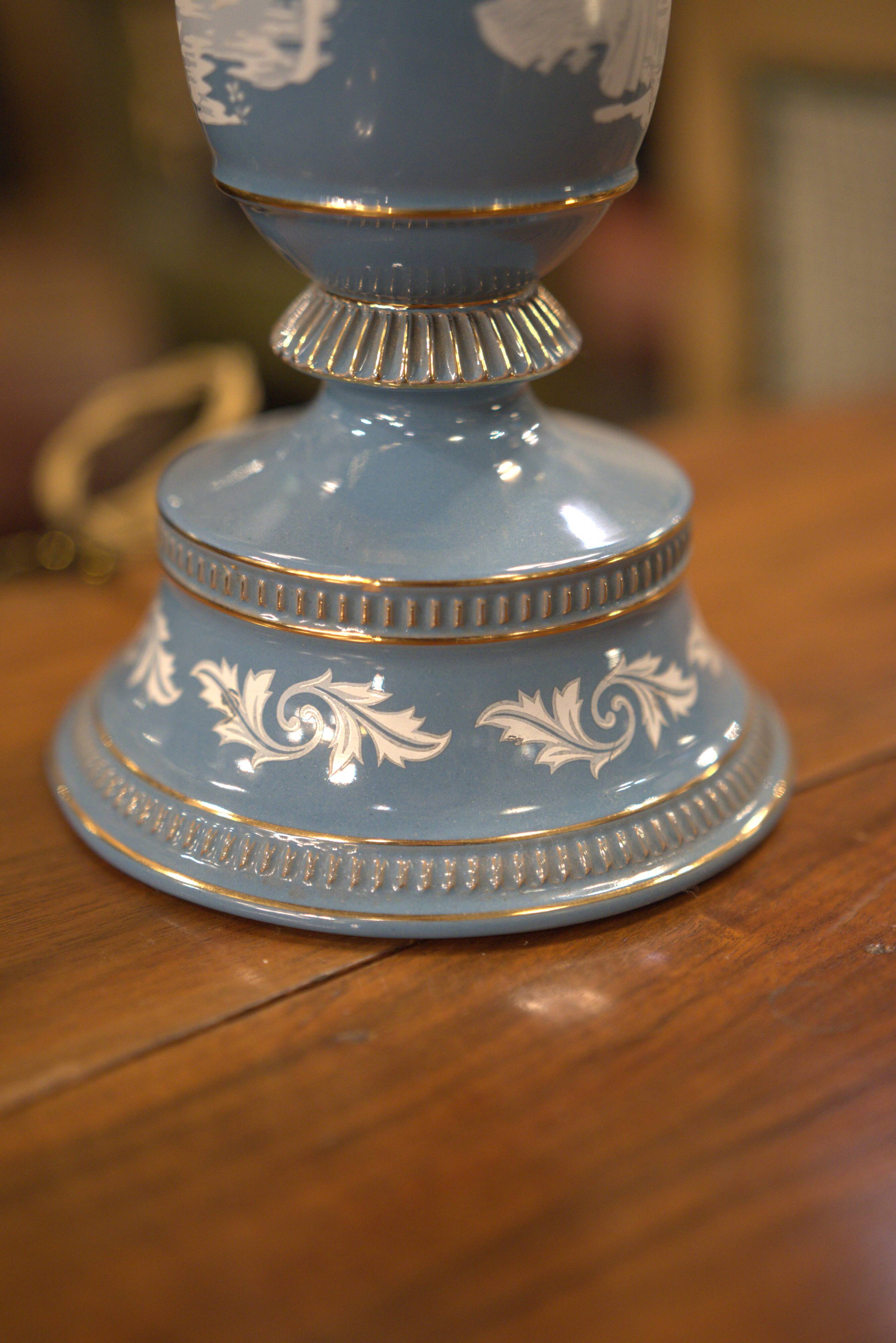 Light blue and white · Renaissance pattern
