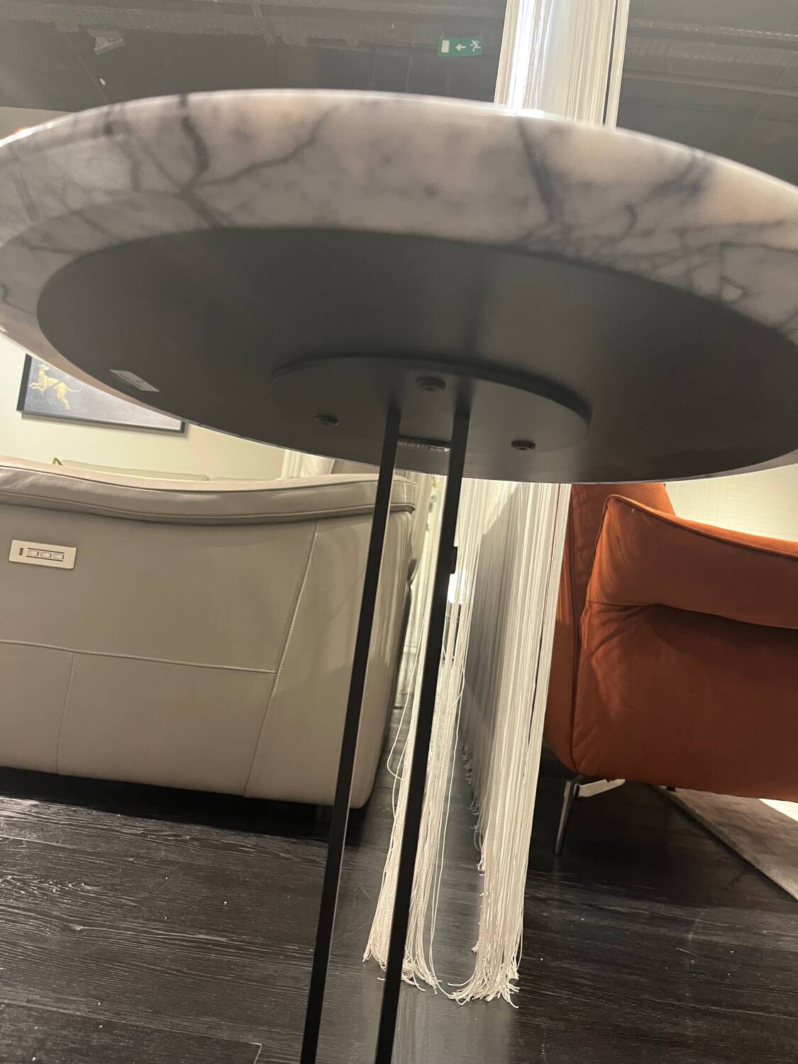 Lilac marble coffee table