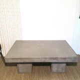 Waxed concrete coffee table