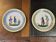 Pair of Quimper earthenware plates from the 1930s - D=17.5cm