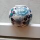 round porcelain vase from China, 19th century, glazed, diameter 11 cm, height 10 cm