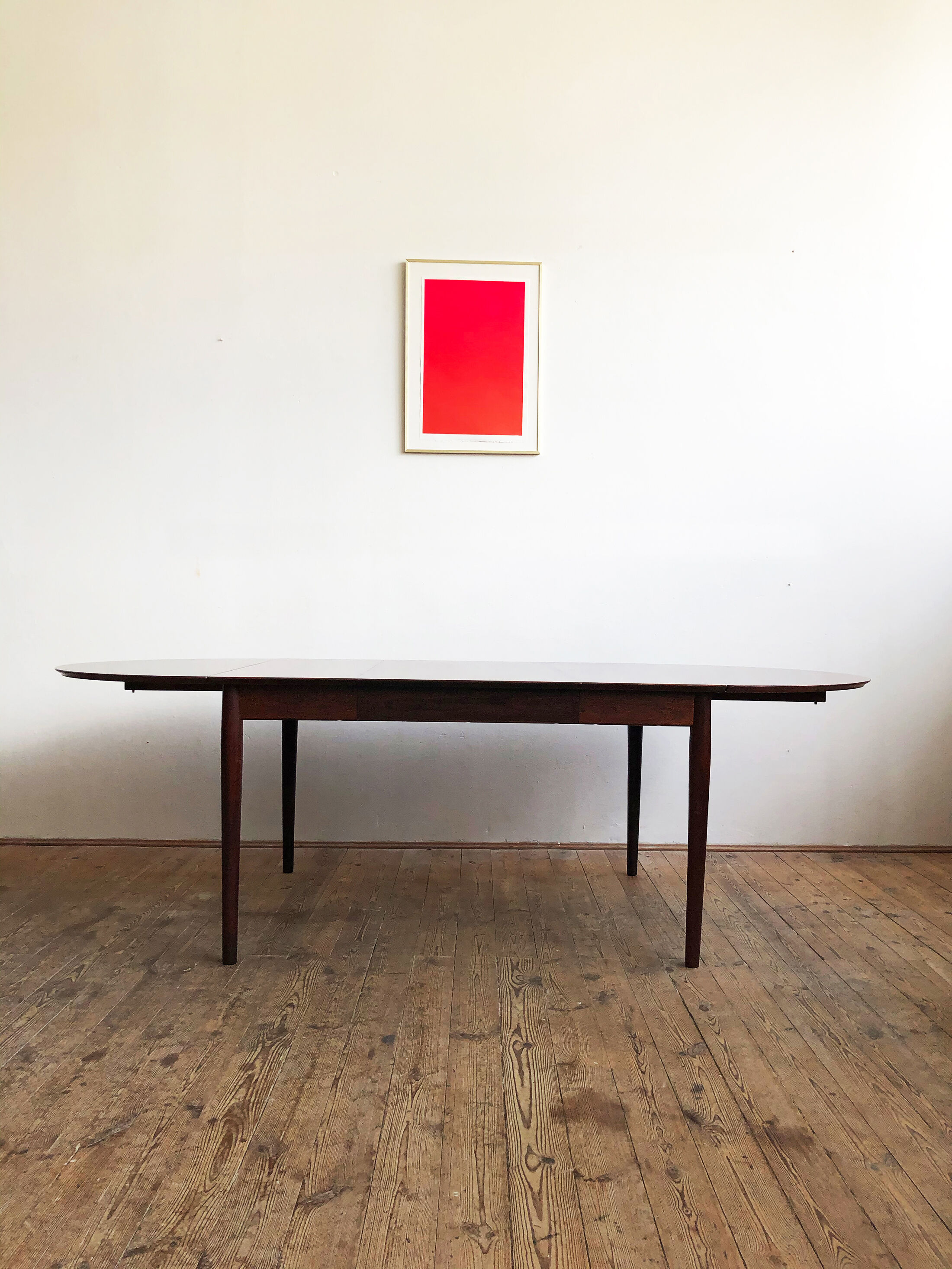 Extendable mid century drop leave rosewood dining table, model 227 by Arne Vodder for Sibast
