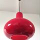 Suspension in red opaline design 70s