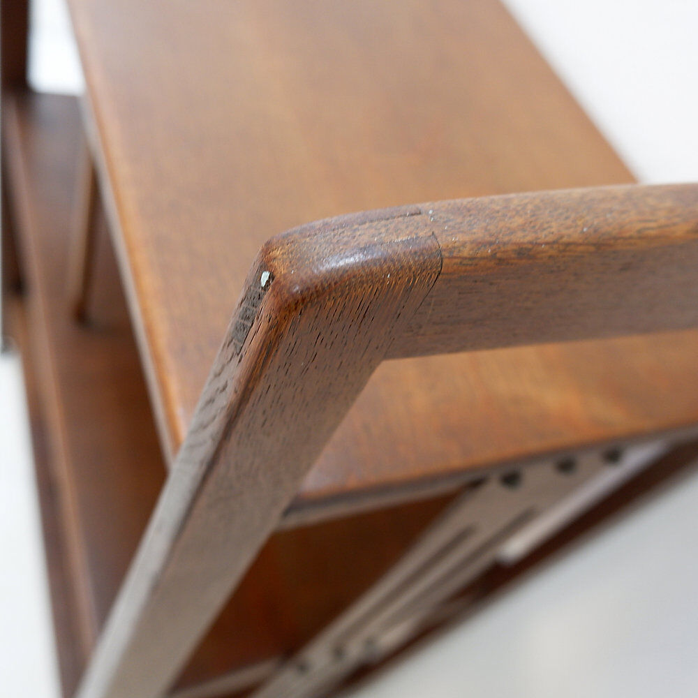 Art Deco shelf - Magazine rack on wheels