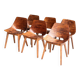 Set of 6 'Tonneau' dining chairs by Pierre Guariche