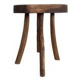 Brutalist Wooden Stool