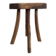 Brutalist Wooden Stool