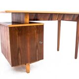 Bureau vintage, conçu par M. Puchała, Pologne, années 1960. Après rénovation.