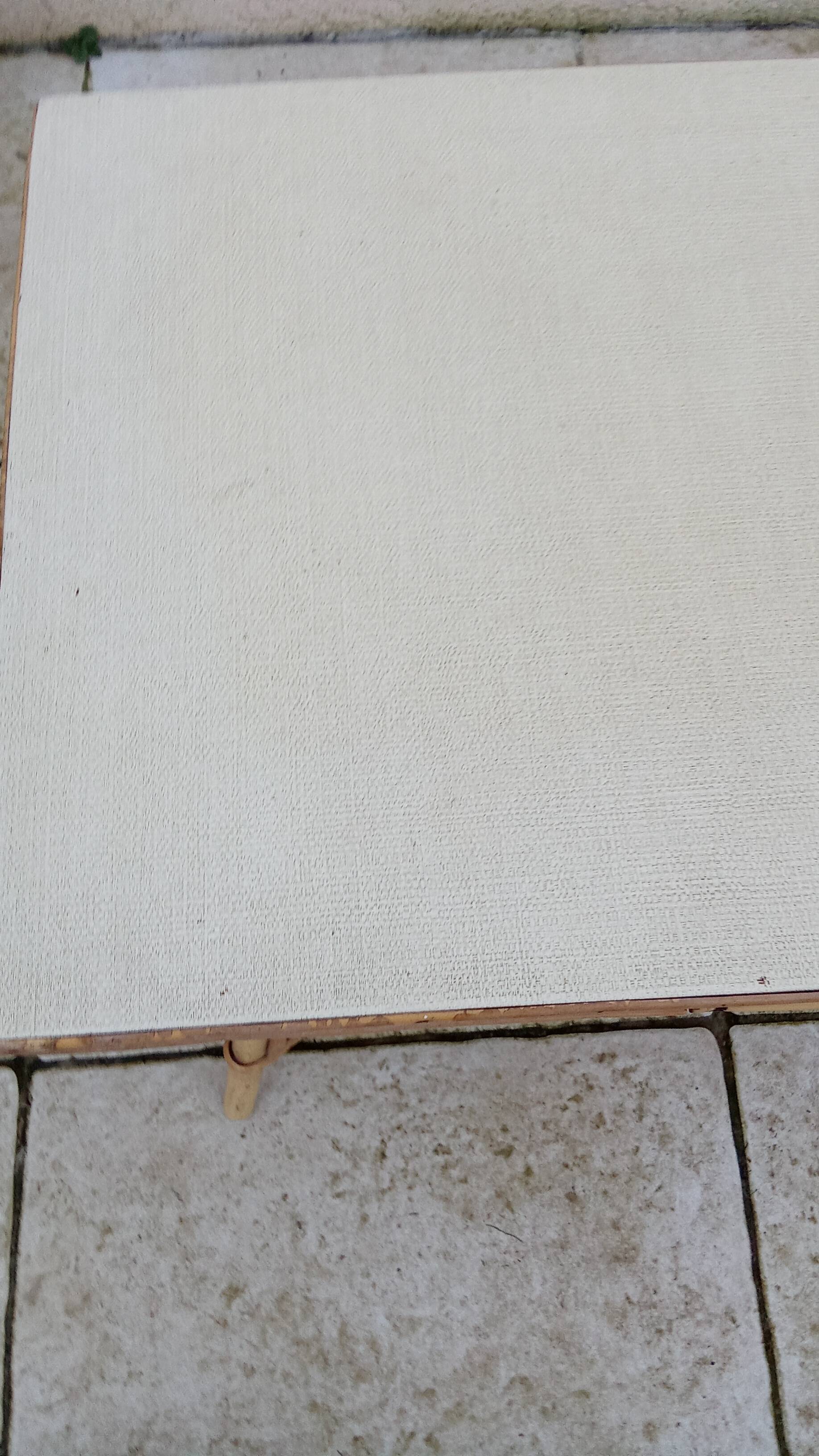 Small vintage rattan coffee table