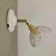 Vintage glass cut lampshade - tableware collection -