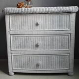 Osier chest of drawers