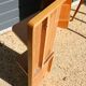 2 asymmetrical bedside tables in oak veneer