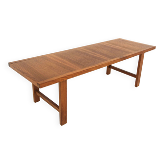 Banc minimaliste en teck, Suède, 1960