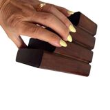 Vintage wooden bookends / book stand / decor