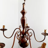 Lustre type hollandais 5 branches ancien