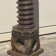 Totem or Harness made with an old press screw late nineteenth century
