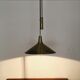 Mid Century Modern Fusijama brass pendant lamp by Th. Valentier
