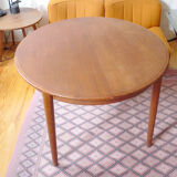 Samcom Scandinavian table in vintage teak design Denmark